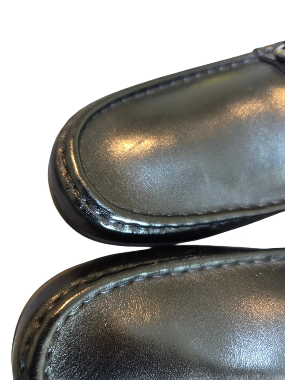 Vince Camuto Black Leather Bit Loafers